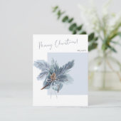 Weihnachts-Grußkarte mit minimalem Design & Text (Stehend Vorderseite)