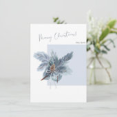 Weihnachts-Grußkarte mit minimalem Design & Text (Stehend Vorderseite)