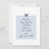 Weihnachts-Grußkarte mit minimalem Design & Text (Rückseite)