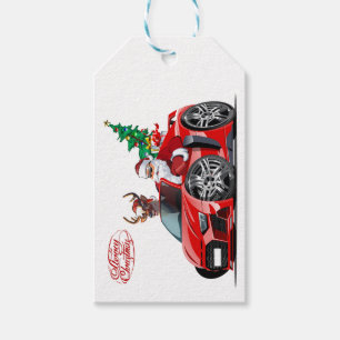 Weihnachts-Grußkarte mit Weihnachtsschreiben Geschenkanhänger