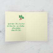 Weihnachts-Grußkarte : SonderSchwester Feiertagskarte (Innenseite)