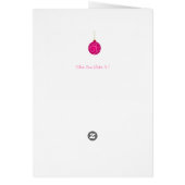 Weihnachts-Grußkarte Vintages Design (Hinten)