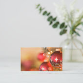 Weihnachts-Grußkarte Visitenkarte (Stehend Vorderseite)
