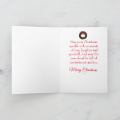 Weihnachts-Grußkarte von uns drei Karte (Innenseite)