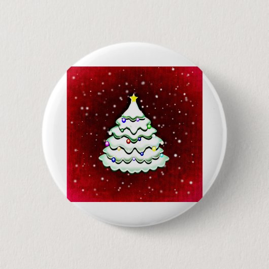 Weihnachts-Grußkarte Weihnachtsgrüße Button (Vorderseite)
