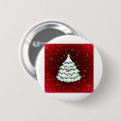Weihnachts-Grußkarte Weihnachtsgrüße Button (Vorne & Hinten)