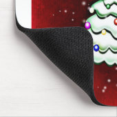 Weihnachts-Grußkarte Weihnachtsgrüße Mousepad (Ecke)
