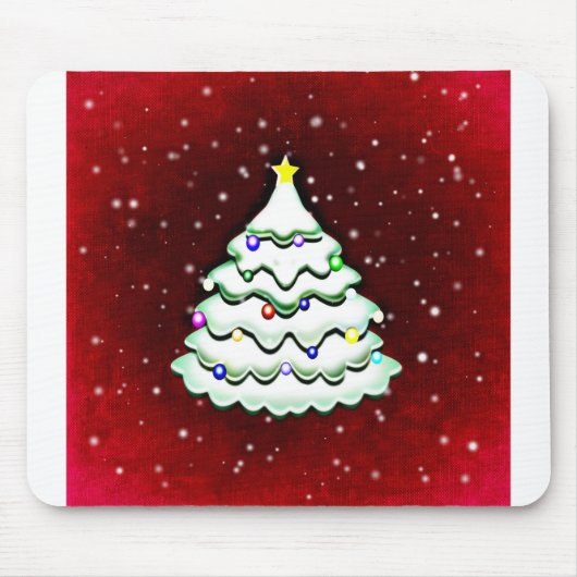 Weihnachts-Grußkarte Weihnachtsgrüße Mousepad (Vorne)