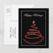 Weihnachts-Grußkarten für Unternehmen Feiertagspostkarte (Vorne/Hinten)