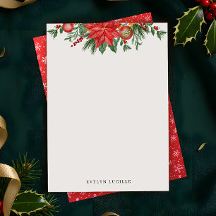 Weihnachts Grußkarten mit festlichem Grün Mitteilungskarte