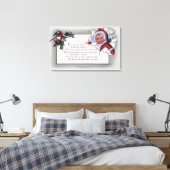 Weihnachts-GrußLittle Kid durch Papier Leinwanddruck (Insitu (Schlafzimmer))