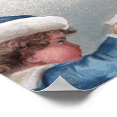 Weihnachts-GrußSanta Erreichungsbrief Poster (Ecke)