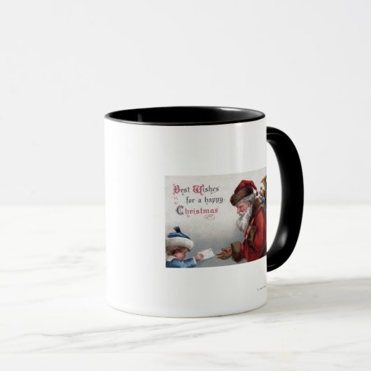 Weihnachts-GrußSanta Erreichungsbrief Tasse (VorderseiteRechts)