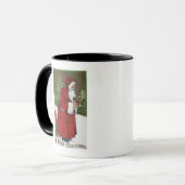 Weihnachts-GrußWeihnachten mit Holzpferd Tasse (Vorderseite Links)