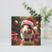 Weihnachts-Guinea Gruß, Karte (Stehend Vorderseite)