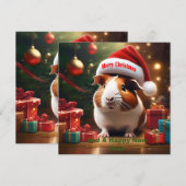 Weihnachts-Guinea Pig Greeting (Vorne/Hinten)