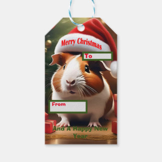 Weihnachts-Guinea Pig Greeting Geschenkanhänger