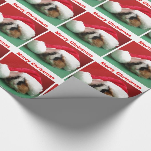 Weihnachts-Guinea Schweinefleisch Geschenkpapier (Ecke)