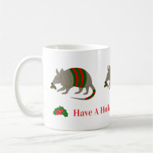 Weihnachts-Gürteltier-Tasse