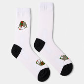 Weihnachts-Gürteltiere-Crewsocken Socken (Rechts)