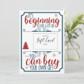 Weihnachts-Gutscheinbesitzer (Stehend Vorderseite)