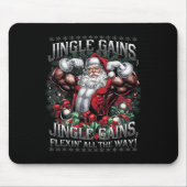 Weihnachts-Gym Workout Jingle erhält Flexin Al Mousepad (Vorne)