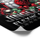 Weihnachts-Gym Workout Jingle erhält Flexin Al Poster (Ecke)