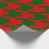 Weihnachts-Hahnentrittmuster Geschenkpapier (Ecke)