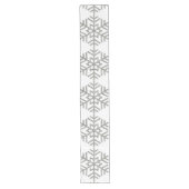 Weihnachts-Hahnentrittmuster Snowflakes Chic Großer Tischläufer (Vorderseite)