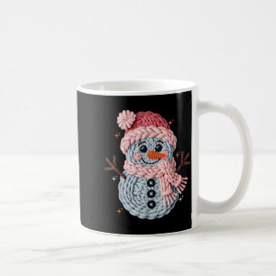 Weihnachts-Häkeln Falsches Garn Häkelschneemann Lu Kaffeetasse