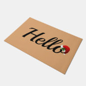 Weihnachts Hallo Doormat Fußmatte (Schrägansicht)