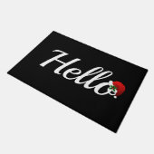 Weihnachts Hallo Doormat Fußmatte (Schrägansicht)
