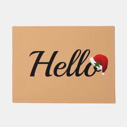 Weihnachts Hallo Doormat Fußmatte (Vorderseite)
