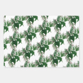 Weihnachts Hand Wasserfarben Bäume Frische Berries Geschenkpapier Set (Vorderseite 2)