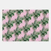 Weihnachts Hand Wasserfarben Bäume Frische Berries Geschenkpapier Set (Vorderseite)