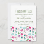 Weihnachts-Hand Wasserfarbene Weihnachtsschmuck Einladung (Vorderseite)