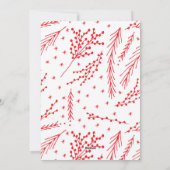 Weihnachts-Handbrief-Fotokarte Feiertagskarte (Rückseite)