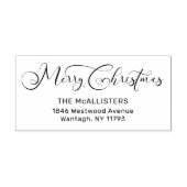 Weihnachts-Handgeschriebene whimsical-Script-Adres Gummistempel (Prägung)