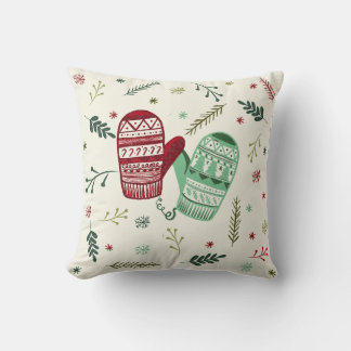 Weihnachts-Handschuh-Ornament Kissen