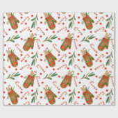 Weihnachts-Handschuhe Geschenkpapier (Flach)
