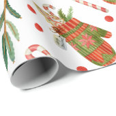 Weihnachts-Handschuhe Geschenkpapier (Rolleneckpunkt)