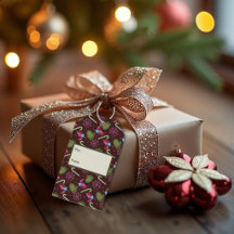 Weihnachts-Handschuhe, Schneeflocken, Pfefferminzs