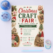 Weihnachts-Handwerkermarkt-Flyer Flyer (Einzeln)