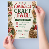 Weihnachts-Handwerkermarkt-Flyer Flyer (Hand)