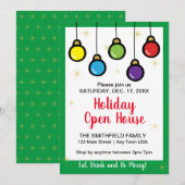 Weihnachts-Hangschmuck Open House Einladung (Vorne/Hinten)