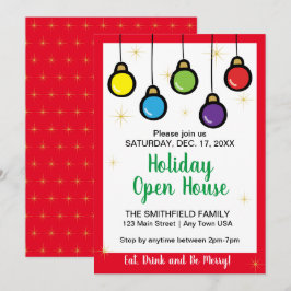 Weihnachts-Hangschmuck Open House Einladung