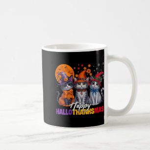 Weihnachts-Happy Hall zu Halloween-Erntedank Kaffeetasse