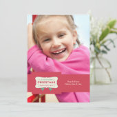 Weihnachts-Happy-Holiday-Fotokarte Feiertagskarte (Stehend Vorderseite)