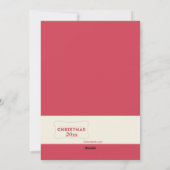 Weihnachts-Happy-Holiday-Fotokarte Feiertagskarte (Rückseite)