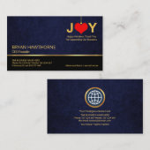 Weihnachts-Happy Holiday Gruß CEO Unternehmerin Visitenkarte (Vorne/Hinten)